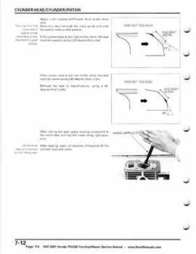 1997-2001 Honda TRX250 Fourtrax Recon Service Manual, Page 114