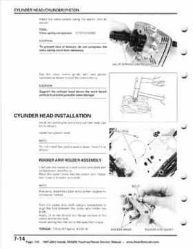 1997-2001 Honda TRX250 Fourtrax Recon Service Manual, Page 116