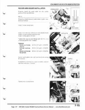 1997-2001 Honda TRX250 Fourtrax Recon Service Manual, Page 117