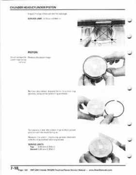 1997-2001 Honda TRX250 Fourtrax Recon Service Manual, Page 120