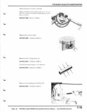1997-2001 Honda TRX250 Fourtrax Recon Service Manual, Page 121