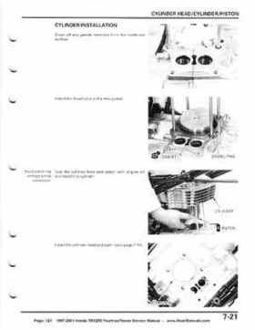 1997-2001 Honda TRX250 Fourtrax Recon Service Manual, Page 123
