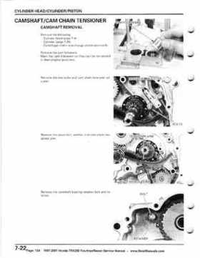 1997-2001 Honda TRX250 Fourtrax Recon Service Manual, Page 124