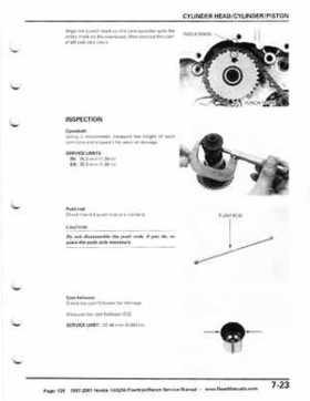 1997-2001 Honda TRX250 Fourtrax Recon Service Manual, Page 125