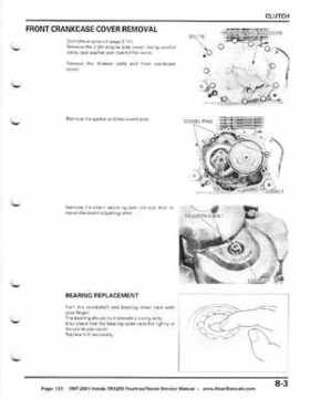 1997-2001 Honda TRX250 Fourtrax Recon Service Manual, Page 133