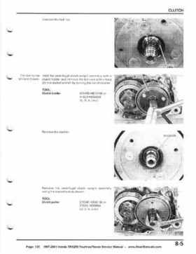 1997-2001 Honda TRX250 Fourtrax Recon Service Manual, Page 135
