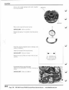 1997-2001 Honda TRX250 Fourtrax Recon Service Manual, Page 138