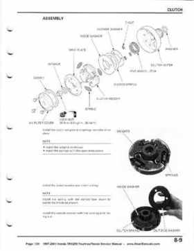 1997-2001 Honda TRX250 Fourtrax Recon Service Manual, Page 139