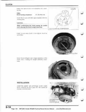 1997-2001 Honda TRX250 Fourtrax Recon Service Manual, Page 140