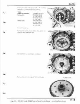 1997-2001 Honda TRX250 Fourtrax Recon Service Manual, Page 143