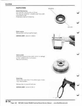 1997-2001 Honda TRX250 Fourtrax Recon Service Manual, Page 144