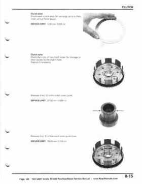 1997-2001 Honda TRX250 Fourtrax Recon Service Manual, Page 145