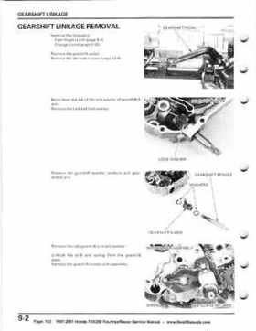 1997-2001 Honda TRX250 Fourtrax Recon Service Manual, Page 152