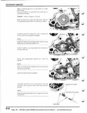 1997-2001 Honda TRX250 Fourtrax Recon Service Manual, Page 156