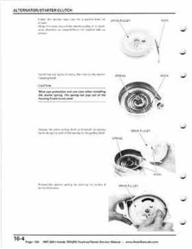 1997-2001 Honda TRX250 Fourtrax Recon Service Manual, Page 164