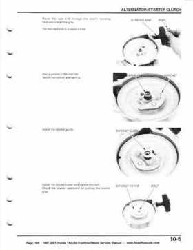 1997-2001 Honda TRX250 Fourtrax Recon Service Manual, Page 165