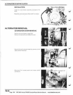 1997-2001 Honda TRX250 Fourtrax Recon Service Manual, Page 166