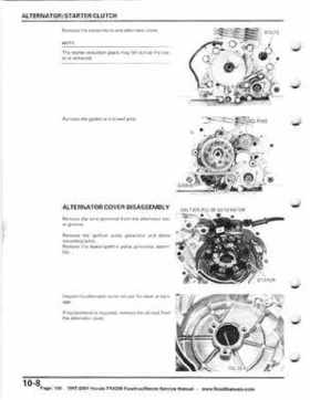 1997-2001 Honda TRX250 Fourtrax Recon Service Manual, Page 168