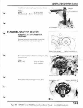 1997-2001 Honda TRX250 Fourtrax Recon Service Manual, Page 169