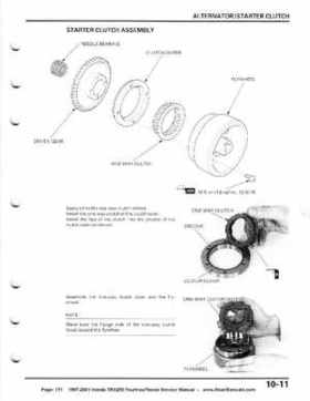 1997-2001 Honda TRX250 Fourtrax Recon Service Manual, Page 171