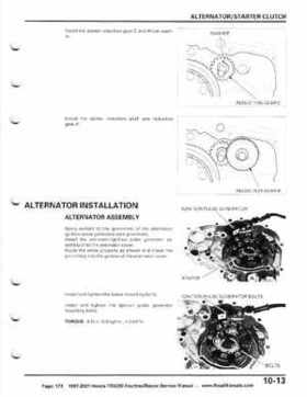 1997-2001 Honda TRX250 Fourtrax Recon Service Manual, Page 173