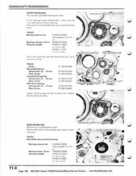 1997-2001 Honda TRX250 Fourtrax Recon Service Manual, Page 186
