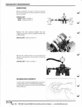 1997-2001 Honda TRX250 Fourtrax Recon Service Manual, Page 192