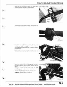 1997-2001 Honda TRX250 Fourtrax Recon Service Manual, Page 201