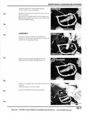 1997-2001 Honda TRX250 Fourtrax Recon Service Manual, Page 203