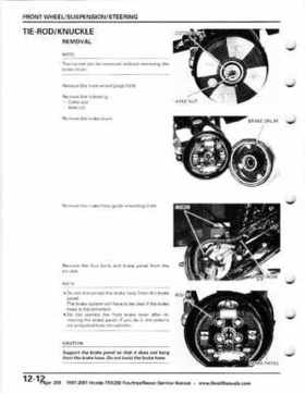 1997-2001 Honda TRX250 Fourtrax Recon Service Manual, Page 208