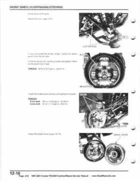 1997-2001 Honda TRX250 Fourtrax Recon Service Manual, Page 212