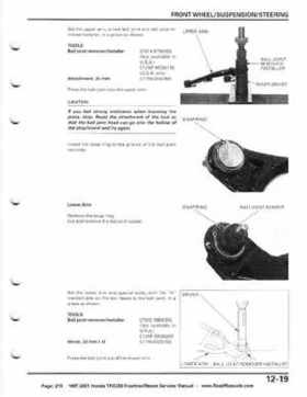 1997-2001 Honda TRX250 Fourtrax Recon Service Manual, Page 215