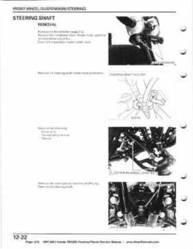 1997-2001 Honda TRX250 Fourtrax Recon Service Manual, Page 218