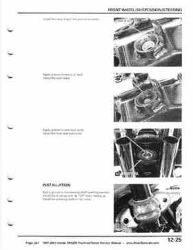 1997-2001 Honda TRX250 Fourtrax Recon Service Manual, Page 221