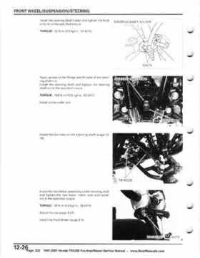 1997-2001 Honda TRX250 Fourtrax Recon Service Manual, Page 222