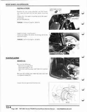 1997-2001 Honda TRX250 Fourtrax Recon Service Manual, Page 228