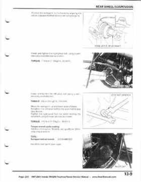 1997-2001 Honda TRX250 Fourtrax Recon Service Manual, Page 233