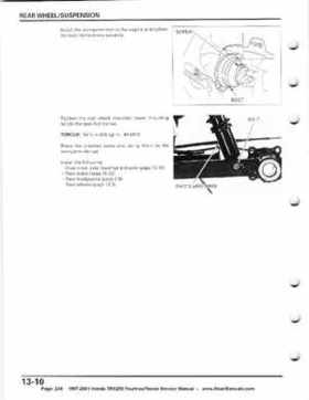 1997-2001 Honda TRX250 Fourtrax Recon Service Manual, Page 234