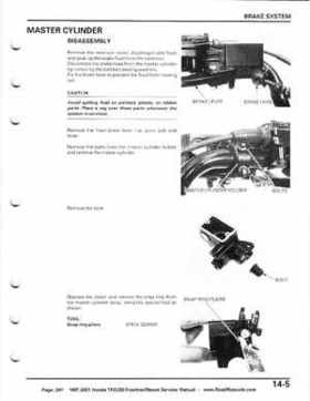 1997-2001 Honda TRX250 Fourtrax Recon Service Manual, Page 241