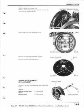 1997-2001 Honda TRX250 Fourtrax Recon Service Manual, Page 245