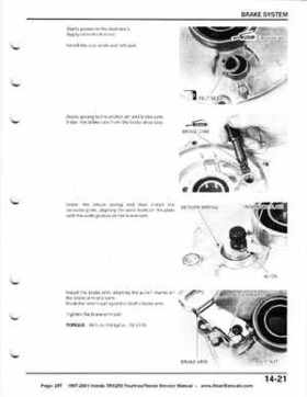 1997-2001 Honda TRX250 Fourtrax Recon Service Manual, Page 257