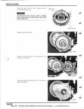 1997-2001 Honda TRX250 Fourtrax Recon Service Manual, Page 258