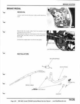 1997-2001 Honda TRX250 Fourtrax Recon Service Manual, Page 261