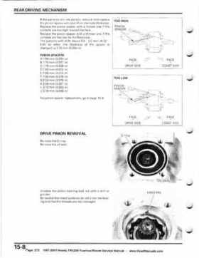 1997-2001 Honda TRX250 Fourtrax Recon Service Manual, Page 272
