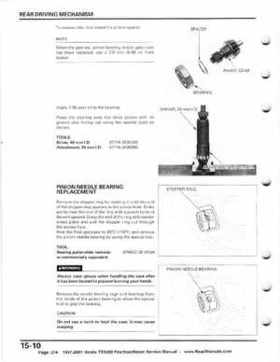 1997-2001 Honda TRX250 Fourtrax Recon Service Manual, Page 274