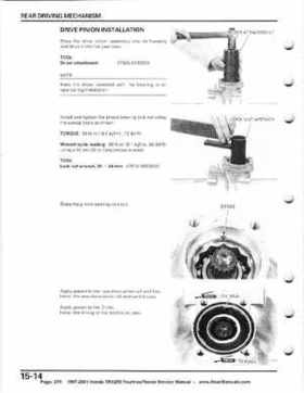 1997-2001 Honda TRX250 Fourtrax Recon Service Manual, Page 278