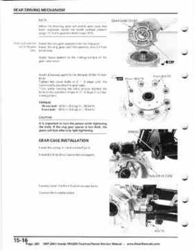 1997-2001 Honda TRX250 Fourtrax Recon Service Manual, Page 280