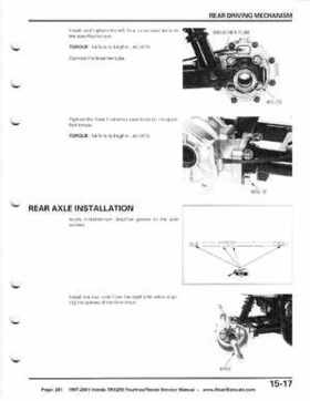 1997-2001 Honda TRX250 Fourtrax Recon Service Manual, Page 281