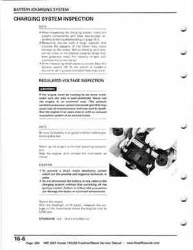 1997-2001 Honda TRX250 Fourtrax Recon Service Manual, Page 290