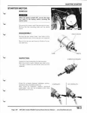 1997-2001 Honda TRX250 Fourtrax Recon Service Manual, Page 307